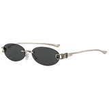 Boogzel Apparel It Girl Energy Rimless Sunglasses, view 4