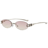 Boogzel Apparel It Girl Energy Rimless Sunglasses, view 6