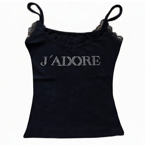 Boogzel Apparel J'adore Lace Tank Top