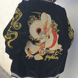 Boogzel Apparel Japanese Dragon Bomber Jacket, view 3