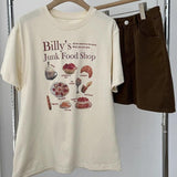 Boogzel Apparel Junk Food Shop Aesthetic T-Shirt, view 5