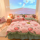 Boogzel Apparel Kawaii Peach Bedding Set ๐, view 2