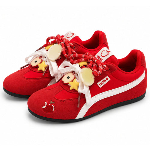 Boogzel Apparel Kawaii Apple Charm Sneakers
