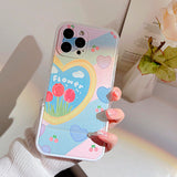 Boogzel Apparel Kawaii Flower iPhone Case, view 3