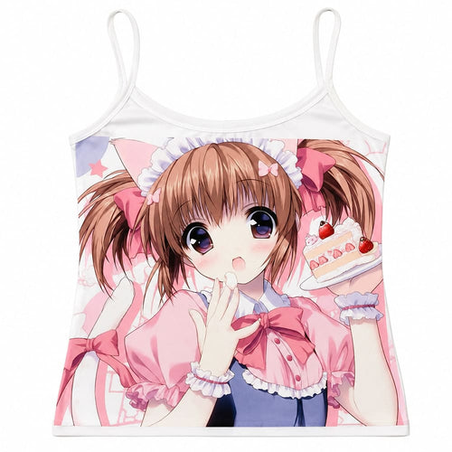Boogzel Apparel Kawaii Maid Cake Tank Top