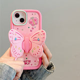 Boogzel Apparel Kidcore Butterfly iPhone Case, view 2