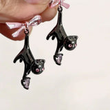 Boogzel Apparel Kitten & Bow Earrings, view 2