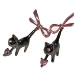 Boogzel Apparel Kitten & Bow Earrings, view 4