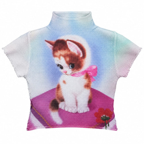 Boogzel Apparel Kitten Crush Mesh Baby Tee