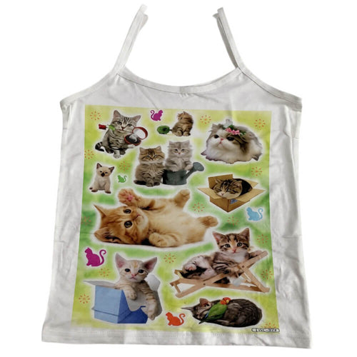 Boogzel Apparel Kitten Graphic Y2K Tank Top