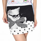 Boogzel Apparel Kitty Bow Graphic Mini Skirt, view 2