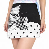 Boogzel Apparel Kitty Bow Graphic Mini Skirt, view 3