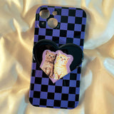 Boogzel Apparel Kitty Checkerboard iPhone Case, view 2