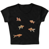 Boogzel Apparel Koi Fish Baby Tee, view 2