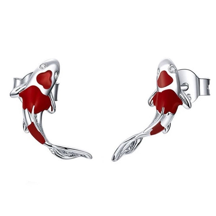 Boogzel Apparel Koi Fish Stud Earrings