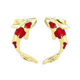 Boogzel Apparel Koi Fish Stud Earrings, view 2
