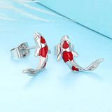 Boogzel Apparel Koi Fish Stud Earrings, view 4
