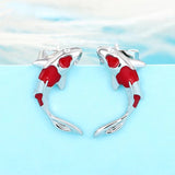 Boogzel Apparel Koi Fish Stud Earrings, view 5