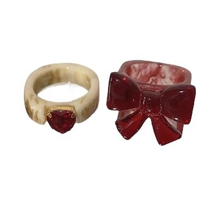 Boogzel Apparel Korean Aesthetic Acrylic Rings