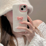 Boogzel Apparel Korean Aesthetic Bow iPhone Case, view 5