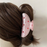 Boogzel Apparel Korean Heart Rhinestone Hair Claw, view 4