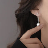 Boogzel Apparel Korean Style Heart Earrings, view 2