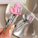 Boogzel Apparel Korean Style Heart Hair Clips, view 5