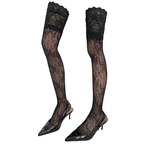 Boogzel Apparel Lace Pattern Stockings