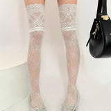 Boogzel Apparel Lace Pattern Stockings, view 2
