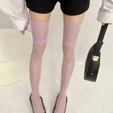 Boogzel Apparel Lace Pattern Stockings, view 6
