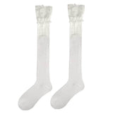 Boogzel Apparel Lace Trim Knee High Socks, view 2