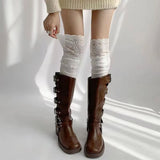 Boogzel Apparel Lace Trim Knee High Socks, view 4