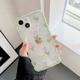 Boogzel Apparel Lavender Flower iPhone Case, view 2