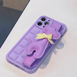 Boogzel Apparel Lavender Giraffe iPhone Case, view 2