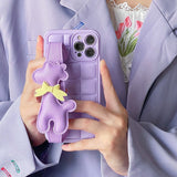 Boogzel Apparel Lavender Giraffe iPhone Case, view 3