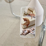 Boogzel Apparel Lazy Cat iPhone Case, view 3