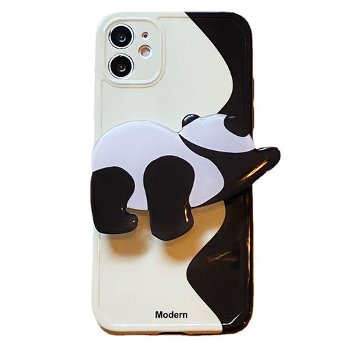 Boogzel Apparel Lazy Panda iPhone Case