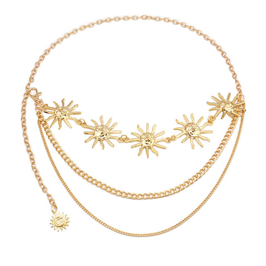 Boogzel Apparel Le Soleil Layered Chain Belt