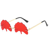 Boogzel Apparel Leaf Shaped Sunglasses, view 3