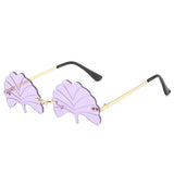 Boogzel Apparel Leaf Shaped Sunglasses, view 4