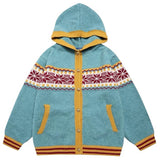Boogzel Apparel Lemon Chalet Pattern Cardigan, view 2