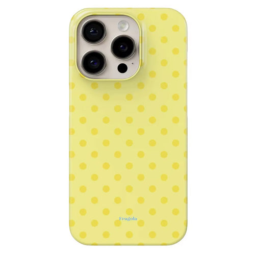 Boogzel Apparel Lemon Sorbet Polka Dot iPhone Case