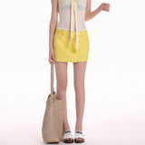 Boogzel Apparel Lemon Sorbet Y2K Mini Skirt, view 4