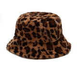 Boogzel Apparel Leopard Fluffy Bucket Hat, view 2
