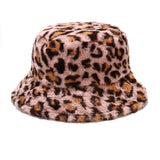 Boogzel Apparel Leopard Fluffy Bucket Hat, view 3