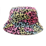 Boogzel Apparel Leopard Fluffy Bucket Hat, view 5
