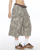 Boogzel Apparel Animal Instincts Leopard Print Cargo Shorts, view 3