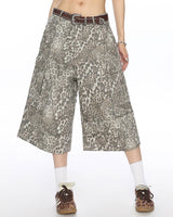 Boogzel Apparel Animal Instincts Leopard Print Cargo Shorts, view 4