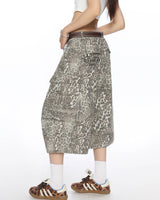 Boogzel Apparel Animal Instincts Leopard Print Cargo Shorts, view 5