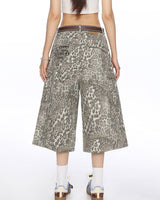 Boogzel Apparel Animal Instincts Leopard Print Cargo Shorts, view 6